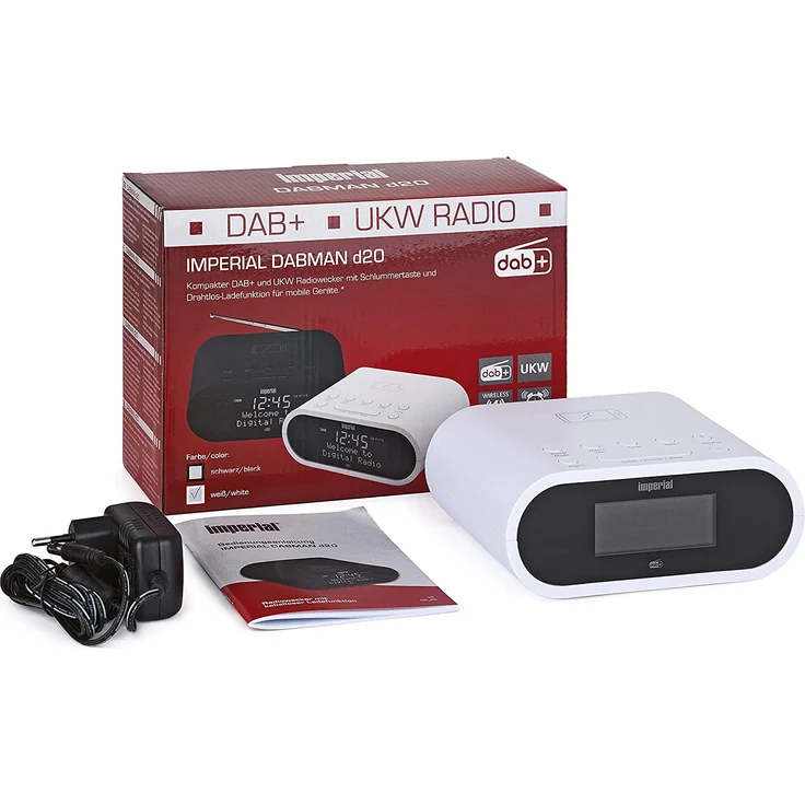 Imperial Dabman d20 Radiowecker, Dot-Matrix-Display, weiß – Bild 5