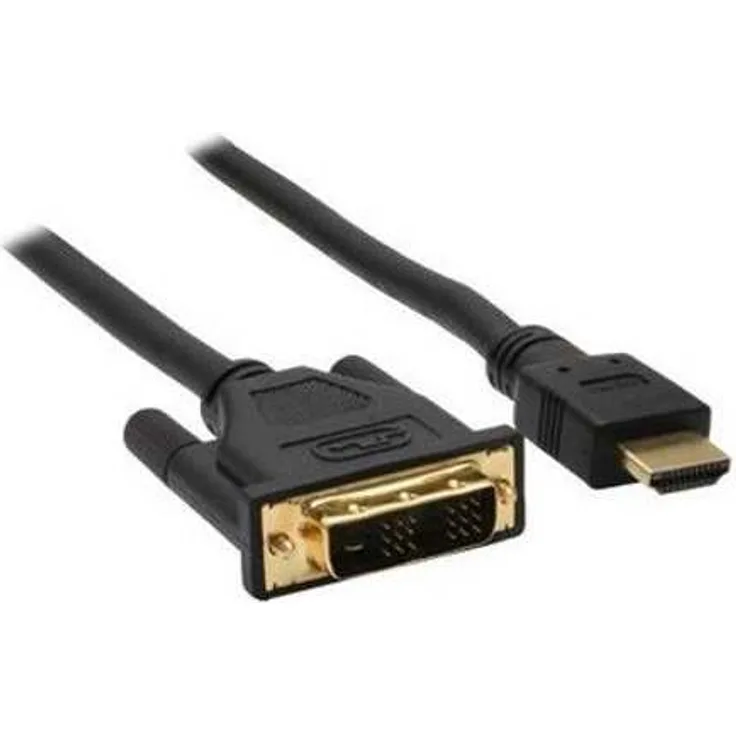 HDMI-DVI Kabel, InLine, vergoldete Kontakte, 19p 18 +1 (17663P)
