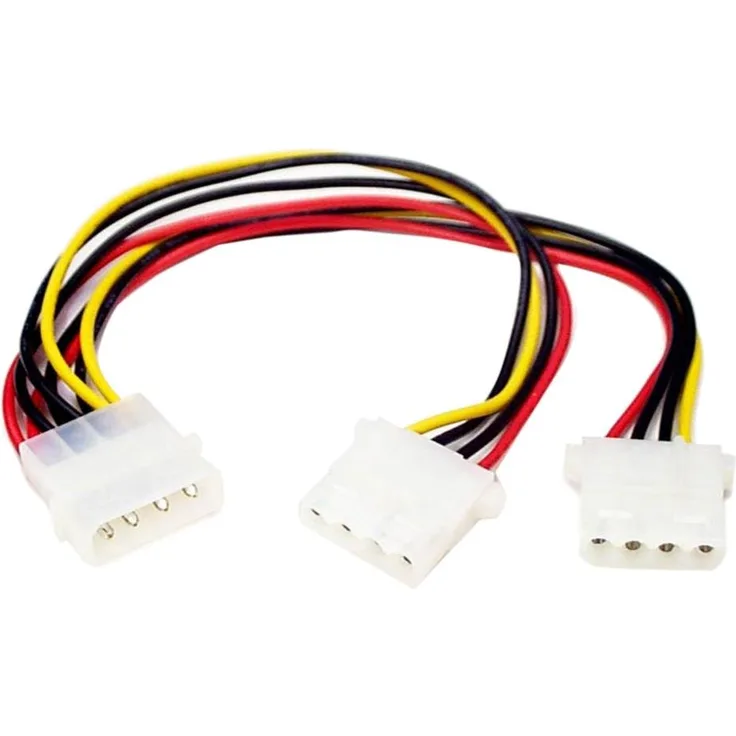 StarTech.com Y-Kabel 4 pin Molex Stecker - Molex Splitter IDE Stromkabel mit 2x LP4 intern 1 x LP4 Molex (Stecker) 2 x LP4 Molex (Buchse)