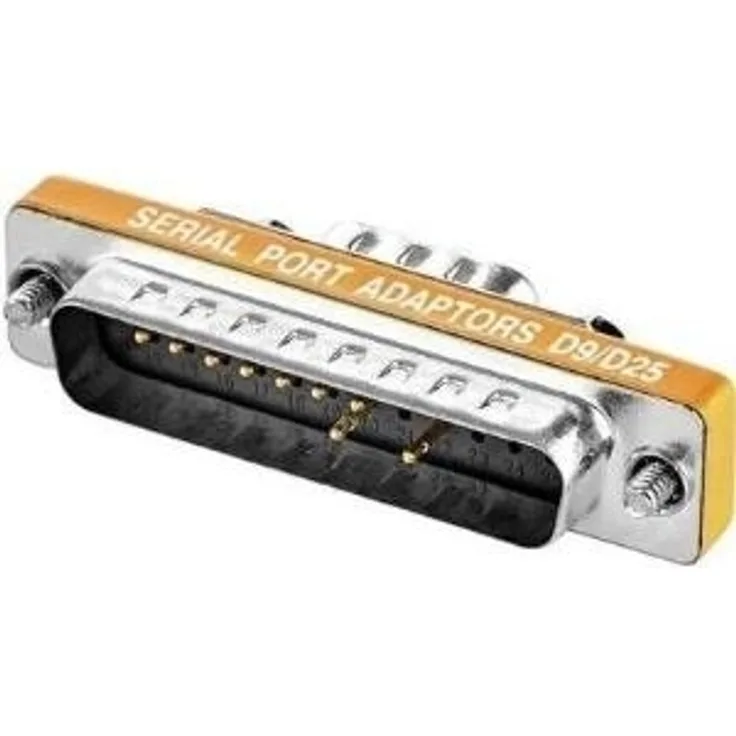 renkforce Seriell Adapter [1x D-SUB-Stecker 9pol. - 1x D-SUB-Buchse 25pol.] 0 m Orange renkforce