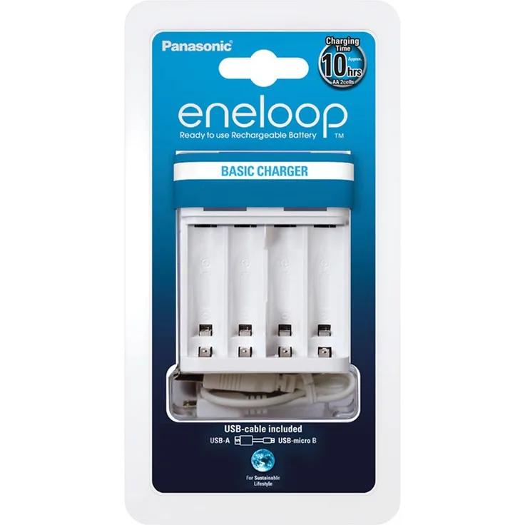 Panasonic BQ-CC61 Rundzellen-Ladegerät NiMH Micro (AAA), Mignon (AA) (Ladegerät ohne Akkus)