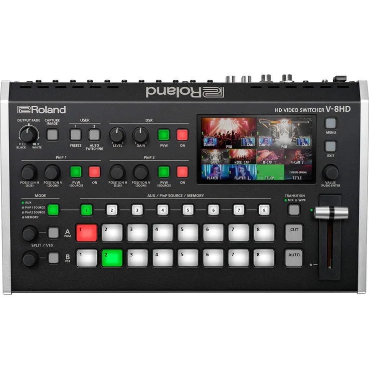 Roland V-8HD Video Switcher, Workflow komplett via HDMI, Mobil, leicht und effizient
