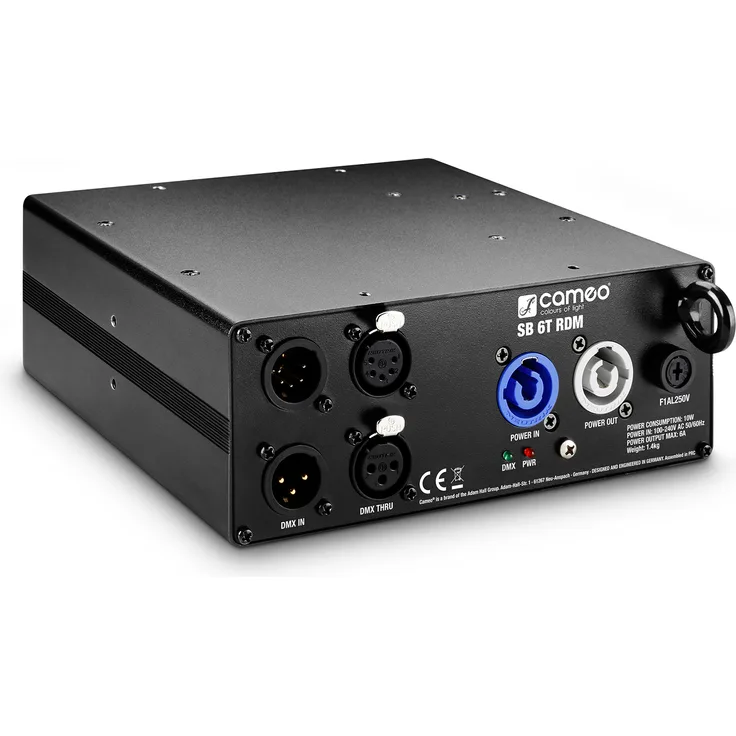 Cameo SB 6T RDM - 6-Kanal DMX/RDM Splitter/Booster (3- und 5-Pol)