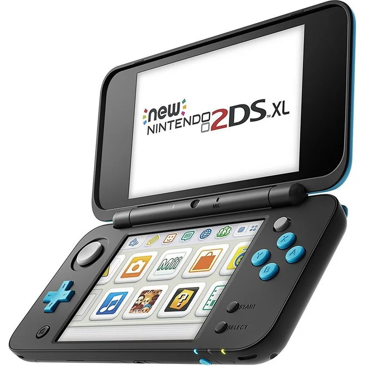 New Nintendo 2DS XL Schwarz-Türkis 256MB & 4GB Speicherkarte – Bild 3