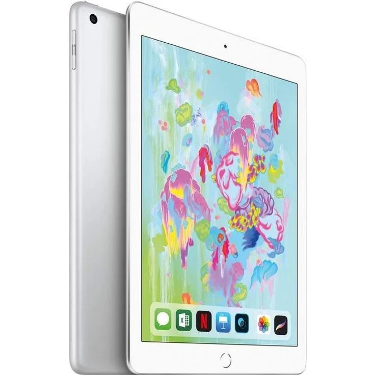 Apple iPad (2018) Quad-HD-Auflösung 9,7 Zoll, WiFi-Tablet, Quad-Core, 32GB Speicher, iPadOS, Silber (MR7G2FD/A) – Bild 2