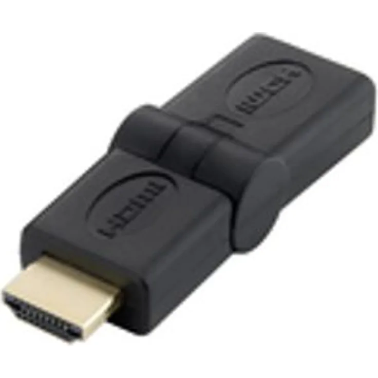 Equip Adapter HDMI > HDMI 180? knickbar S-B Schwarz Polybeutel