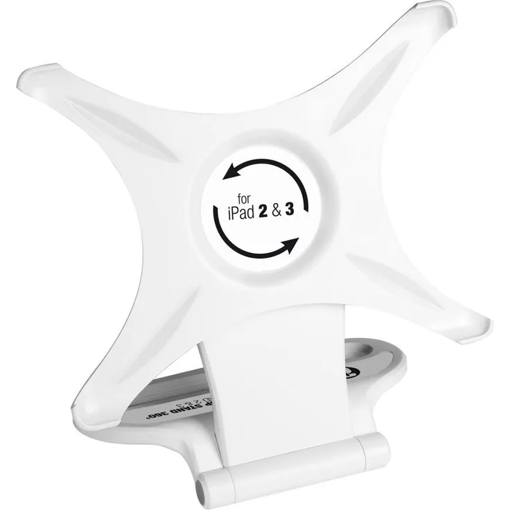 Adam Hall Stands SMS 360 W - 360°-Tischstativ für IPad 2 & 3 weiß 
