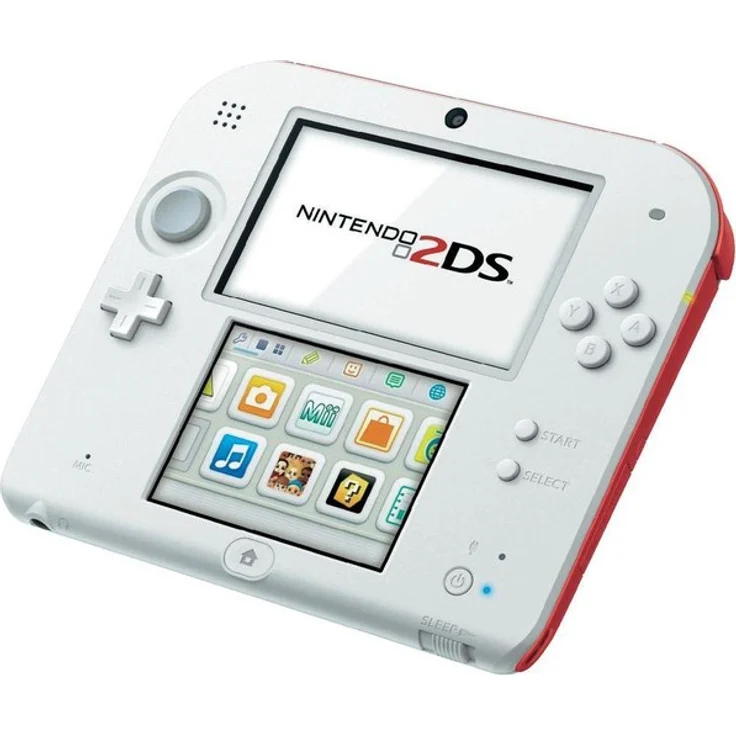 Nintendo 2DS Weiß-Rot 256MB & 4GB Speicherkarte – Bild 2