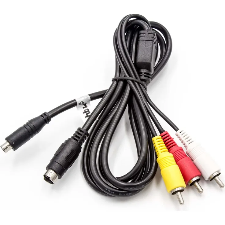 vhbw Audio Video AV Composite Kabel passend für Sony DCR-HC26, DCR-HC26E, DCR-HC27, DCR-HC27E, DCR-HC30, DCR-HC30E Kamera, Digitalkamera