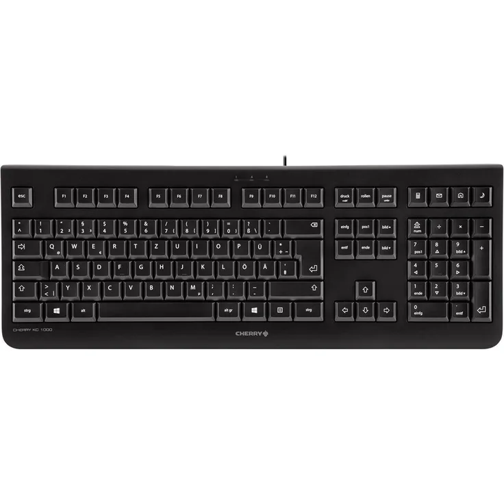 CHERRY KC 1000 - Tastatur - Deutsch QWERTZ - Schwarz (JK-0800DE-2)