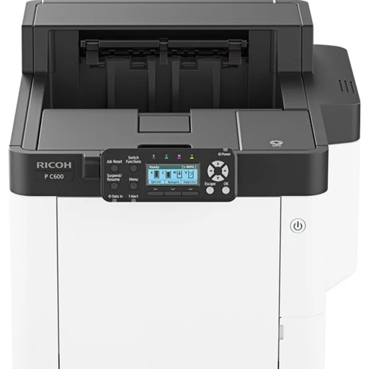 Ricoh C600 - Laserdrucker, Farbe, Auflösung: 1200 x 1200 dpi, Druckgeschwindigkeit (S/W): 42 S/min, Papierzufuhr: 600 Blatt (408302)