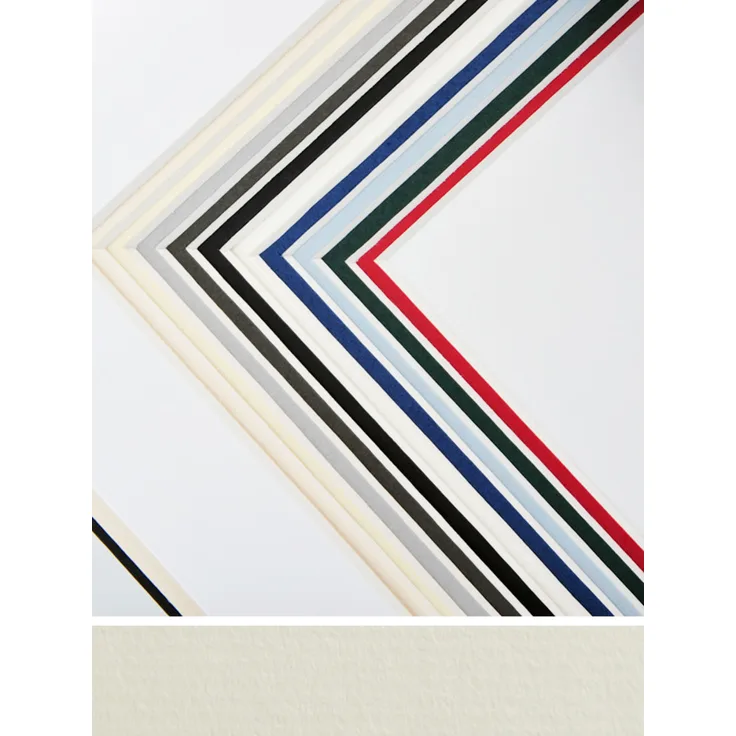 Walther Design Passepartout, Passepartoutformat 40x50 cm, Bildformat 30x40 cm, Creme