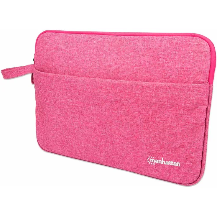 MANHATTAN Seattle Notebook Sleeve 14,5 Schutzhülle für Notebooks bis zu 14.5, Top Load, Premiumpolsterung, wasserfest, ein Innenfach, ein Frontfach, pink (439923)