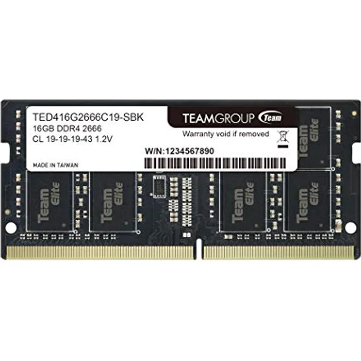 S/O 16GB DDR4 PC 2666 Team Elite retail TED416G2666C19-S01 (TED416G2666C19-S01) - Preisvergleich