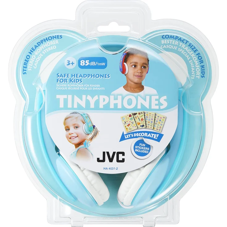 JVC HA-KD7-Z-E On-Ear-Kopfhörer, geeignet für Kinder, blau – Bild 2