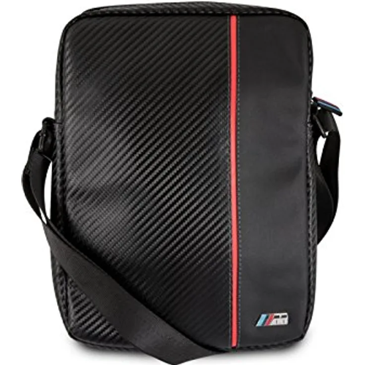 BMW BMTB8CAPRBK Travel Bag 7-8 Zoll Carbon Inspiration, M Collection Universal Schwarz/Rot