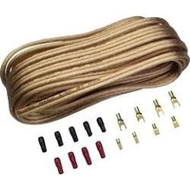 Sinuslive 2X 4,0mm² Lautsprecherkabel 10m mit Anschluss-Stecker
