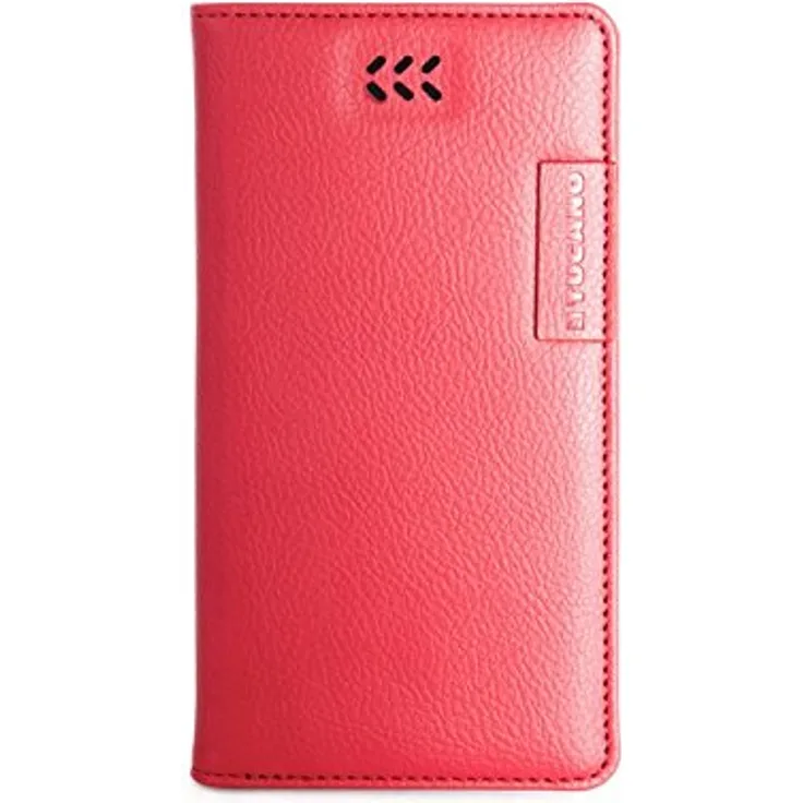 Tucano Tape Universal Folio Case mit Strahlenschutz für Smartphones, Größe L, rot