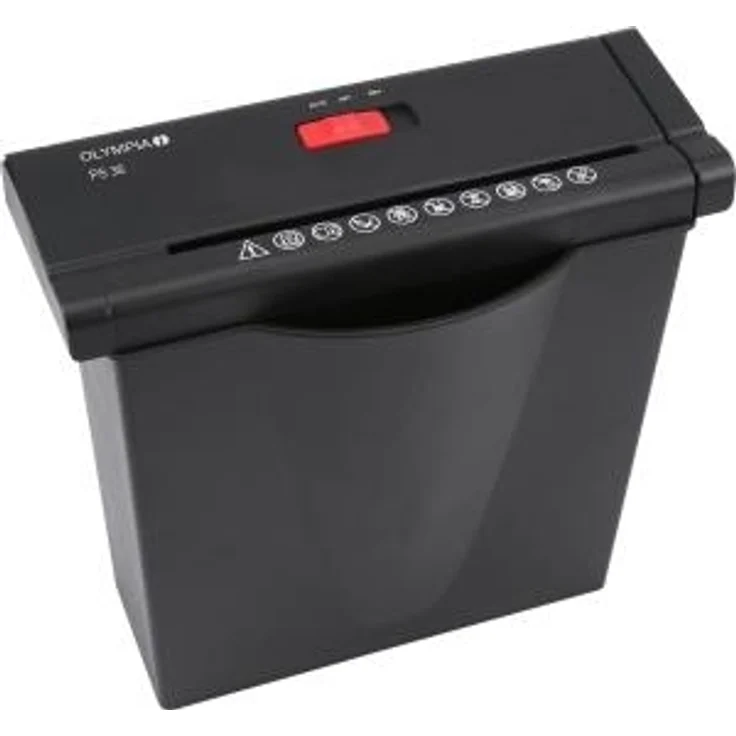 Olympia PS 36 Papierschredder Büro (Streifenschnitt, Sicherheitsstufe P2, Automatischer Einzug, Papiervernichter mit Papierkorb, Dokumenten-Shredder mit Teleskoparm) schwarz – Bild 1