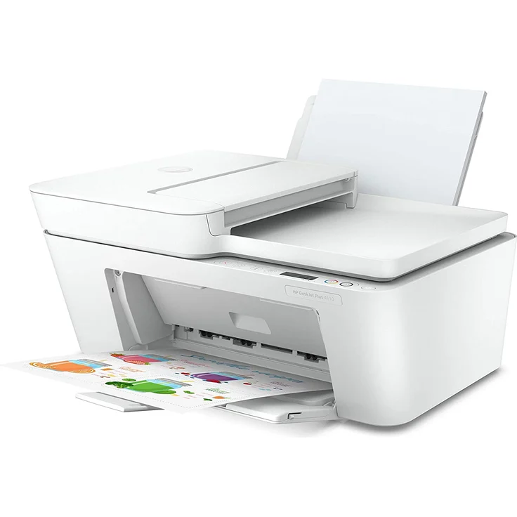 HP DeskJet Plus 4110 (4-in-1) Multifunktionsdrucker - Farbe, Druckgeschwindigkeit: 8,5 s/w, 5,5 Farbe, Auflösung: 1200 x 1200, USB, WLAN, AirPrint, Mobile Print (7FS81B) – Bild 4