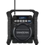 Sangean Utility-40 DBT DAB+ Baustellenradio AUX, Bluetooth, DAB+, UKW, USB Akku-Ladefunktion, wiederaufladbar, wasserdicht, stoßfest Schwarz (A500422)