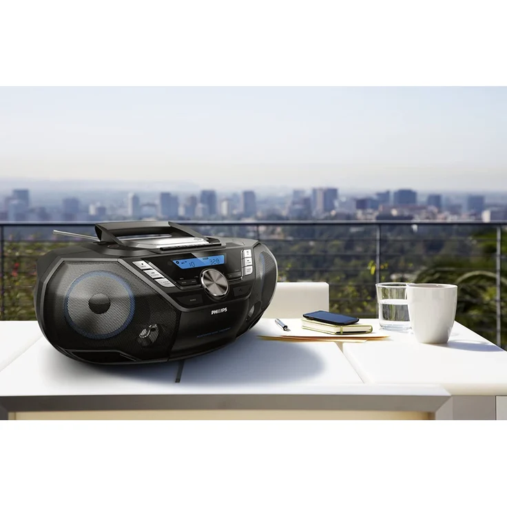 Philips AZB798T CD-Soundmaschine mit Bluetooth (CD, MP3-CD, USB, DAB+, UKW) schwarz – Bild 4