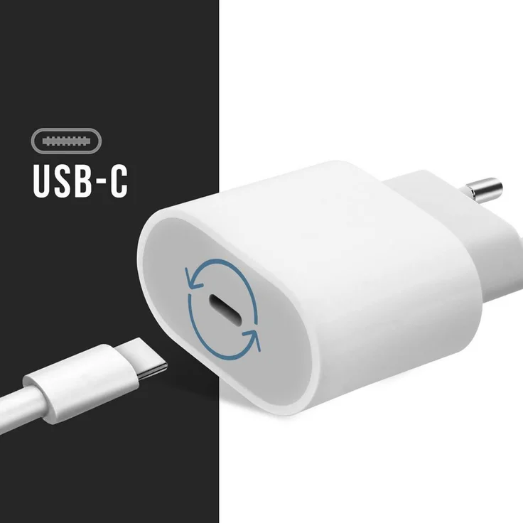 Apple MHJE3ZM/A 20W USB-C Power Adapter, Netzteil, weiß – Bild 6