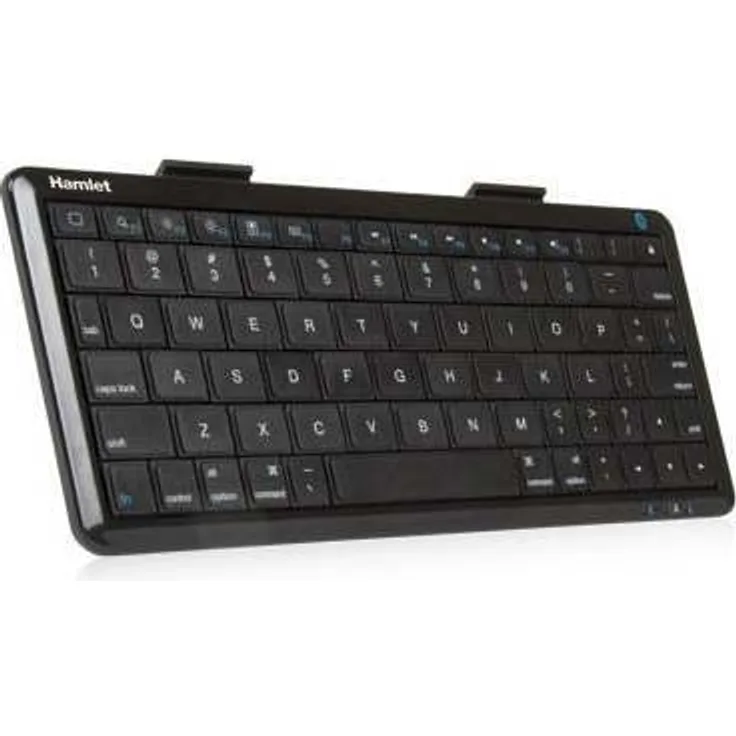 Hamlet XPADKK100BTMS Tastatur für Mobilgerät - Tastaturen für Mobilgeräte (Bluetooth, QWERTY, Schwarz, Mini, Lithium, 217 x 925 x 19 mm)