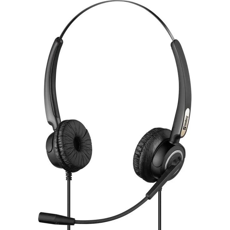 Sandberg Office Pro Headset On-Ear kabelgebunden USB (126-13), schwarz – Bild 1