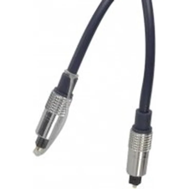 Toslink Digital-Audio Anschlusskabel [1x Toslink-Stecker (ODT) - 1x Toslink-Stecker (ODT)] 2 m Schwarz Kash Schwarz