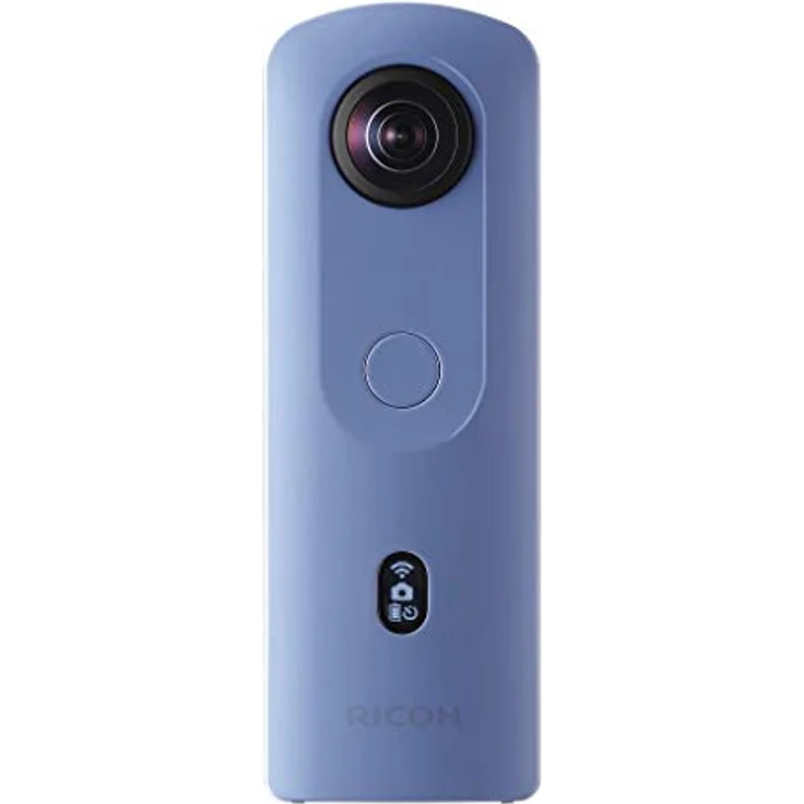 Ricoh Imaging RICOH Theta SC2 BLAU, 360°-Kamera mit Bildstabilisierung, hohe Bildqualität, High-Speed Datentransfer, Nachtaufnahmen mit geringen Bildrauschen, klein & leicht, für IOS und Android – Bild 1