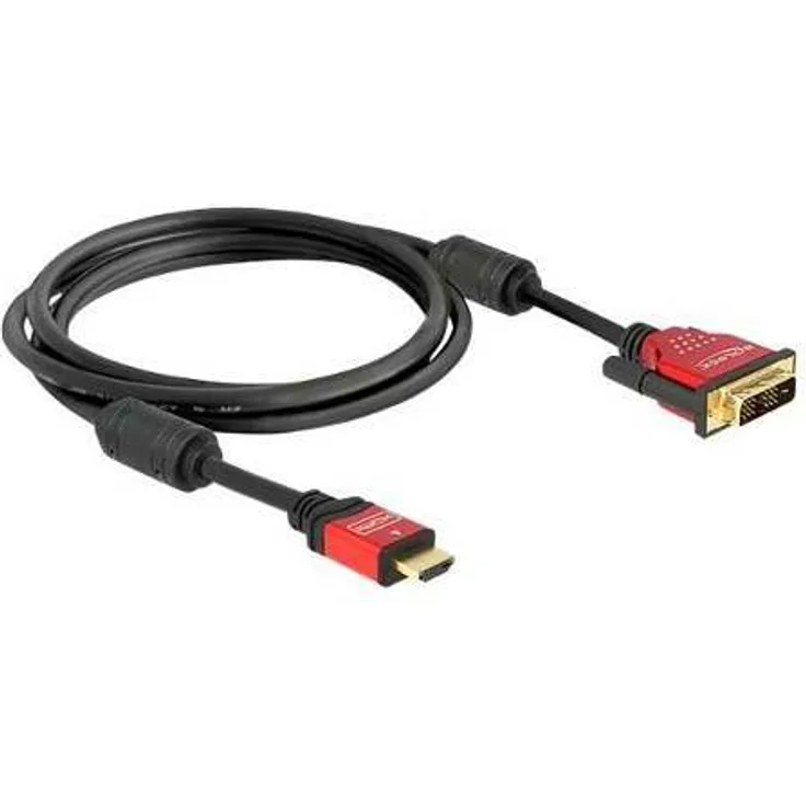 DeLOCK - Videokabel - Single Link - HDMI / DVI - HDMI, 19-polig (M) - DVI-D (M) - 1,8 m (84342)