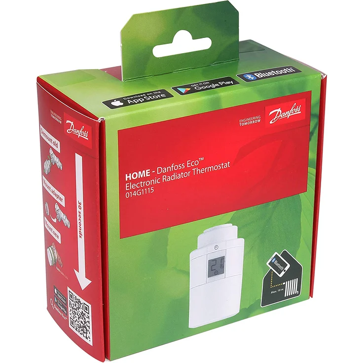 Danfoss ECO Intelligentes Heizkörperthermostat mit Bluetooth-Technologie, weiß (014G1115) – Bild 7