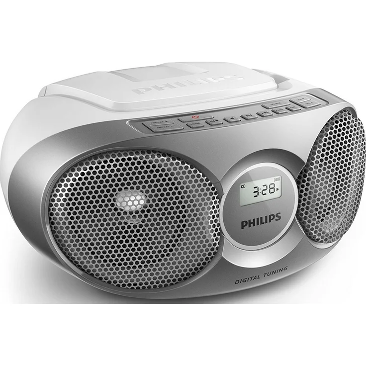 Philips AZ215S CD-Soundmachine (Digital UKW, Audioeingang, 3 Watt, leicht bedienbar) silber – Bild 2