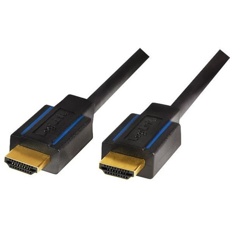 LogiLink Zertifiziertes Premium HDMI Kabel für Ulrta HD bis 18GBit/s, 4K + HDR + 3D, 3840x2160 (50/60Hz), 3.0m in Schwarz