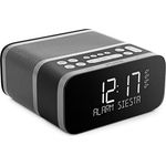Pure Siesta S6 Bluetooth Radiowecker (Digitalradio, CrystalVue Display, Bluetooth, DAB-DAB+ und UKW, 40 Senderspeicherplätze, Sleep-Timer und Weckfunktion), Graphite