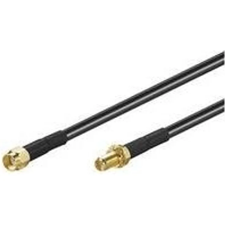 Wentronic RP-SMA FM 500 5.0m - RP-SMA - RP-SMA - Männlich/weiblich - Schwarz (51678)