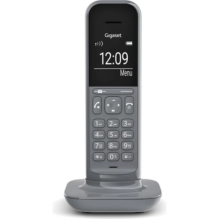 Gigaset CL390 schnurloses Design-Telefon ohne Anrufbeantworter, DECT Telefon mit Freisprechfunktion, großem Grafik Display, leicht zu bedienen mit intuitiver Menüführung, Satellite Grey, Analog-Telefon, grau – Bild 2