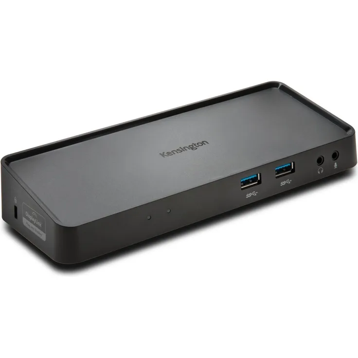 Kensington SD3600 Universal USB 3.0 Dual-Dockingstation montierbar für Win-Vista-XP-Mac, ideal fürs Home Office, schwarz, K33991WW