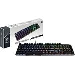 MSI Vigor GK50 Elite IT Mechanische Gaming-Tastatur (Kailh Box White), RGB Mystic Light für einzelne Taste, Hotkeys für schnelle Kontrollen, Gaming und Büro, italienisches Layout QWERTY, schwarz