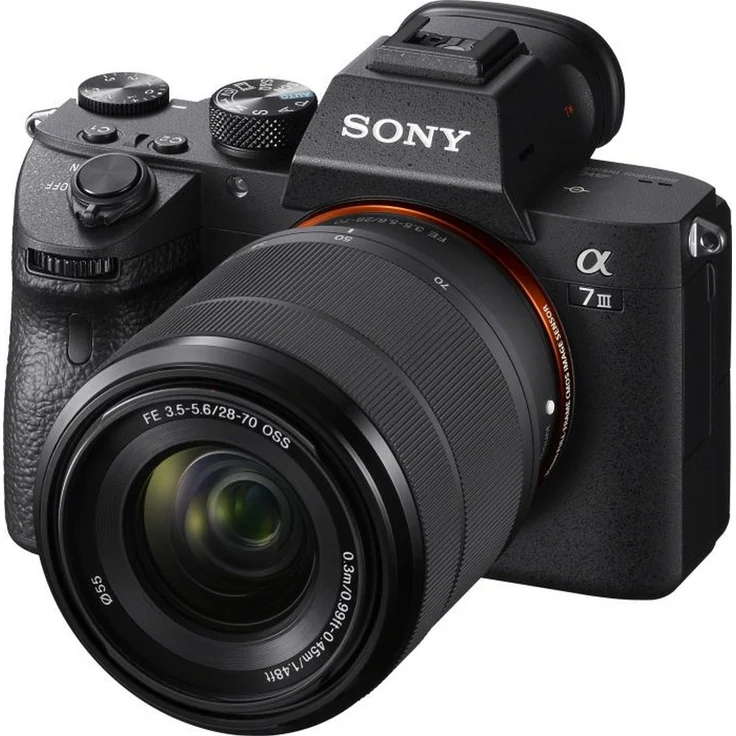 Sony Alpha 7 III Vollformat-Systemkamera (24,2 MP, 3 Zoll Touch-Display, schneller AF), schwarz inkl. Sony FE 28-70mm OSS – Bild 1