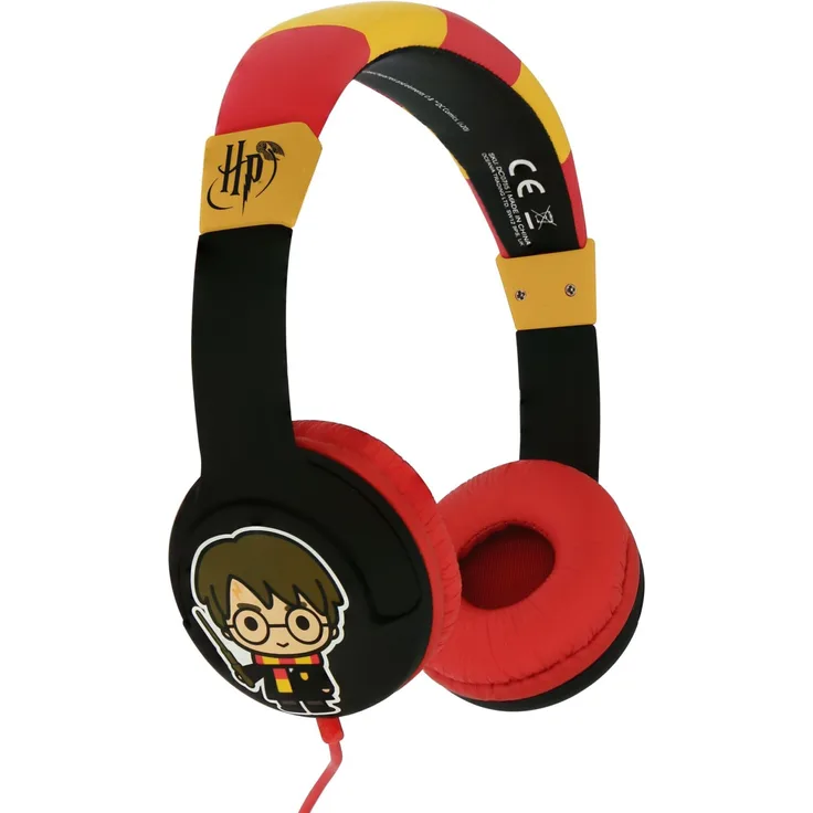 OTL Harry Potter Junior On-Ear-Kopfhörer, geeignet für Kinder, rot, schwarz