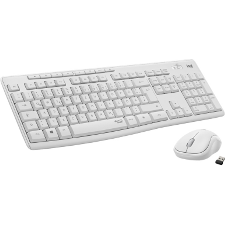Logitech MK295 Silent - Tastatur-und-Maus-Set - kabellos - 2.4 GHz - QWERTZ - Deutsch - Off White (920-009819) – Bild 3