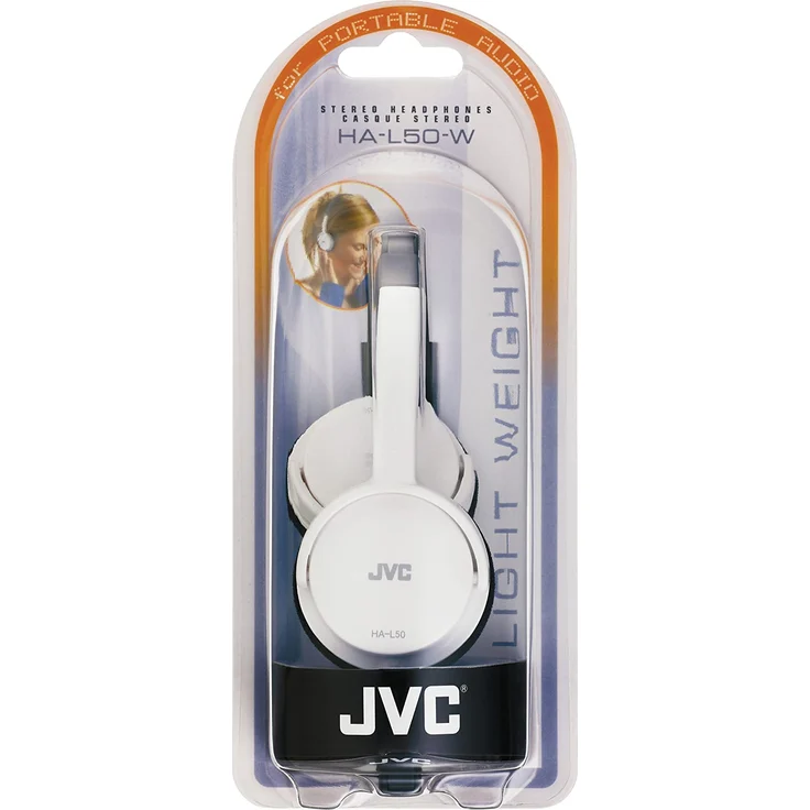 JVC HA L 50 W On-Ear-Kopfhörer, schwarz – Bild 2