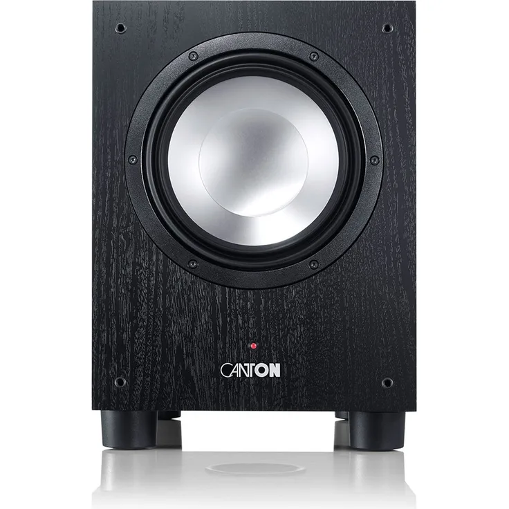 Canton Sub 8.3 Aktivsubwoofer (200-280 Watt) schwarz (Stück) Subwoofer - 280 Watt - schwarz, silber