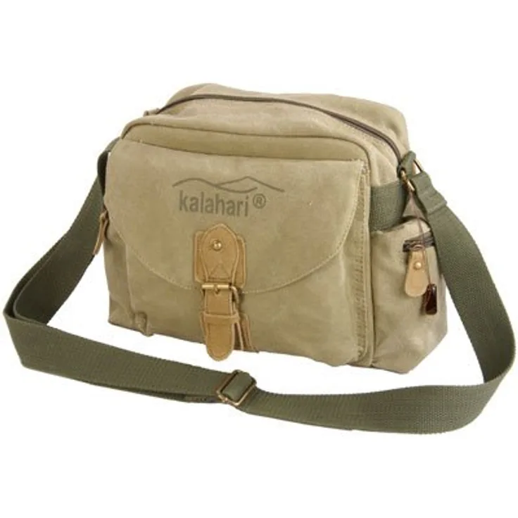 Kalahari Molopo K-41i Canvas Schultertasche für SLR-Kamera Khaki
