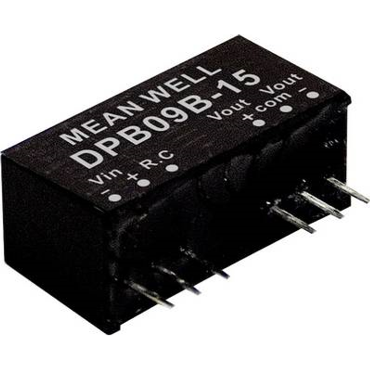Mean Well DPB09B-15 DC/DC-Wandlermodul 300 mA 9 W Anzahl Ausgänge: 2 x (DPB09B-15)