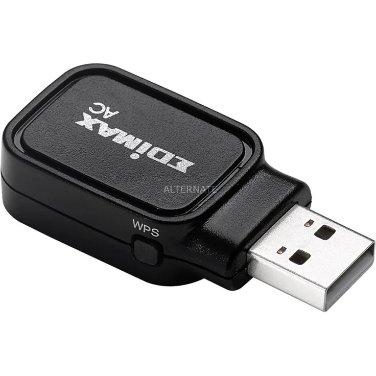 Edimax EW-7611UCB WLAN-Bluetooth Netzwerkkarte-Netzwerkkarte, USB, WLAN-Bluetooth, IEEE 802.11ac (Schwarz)