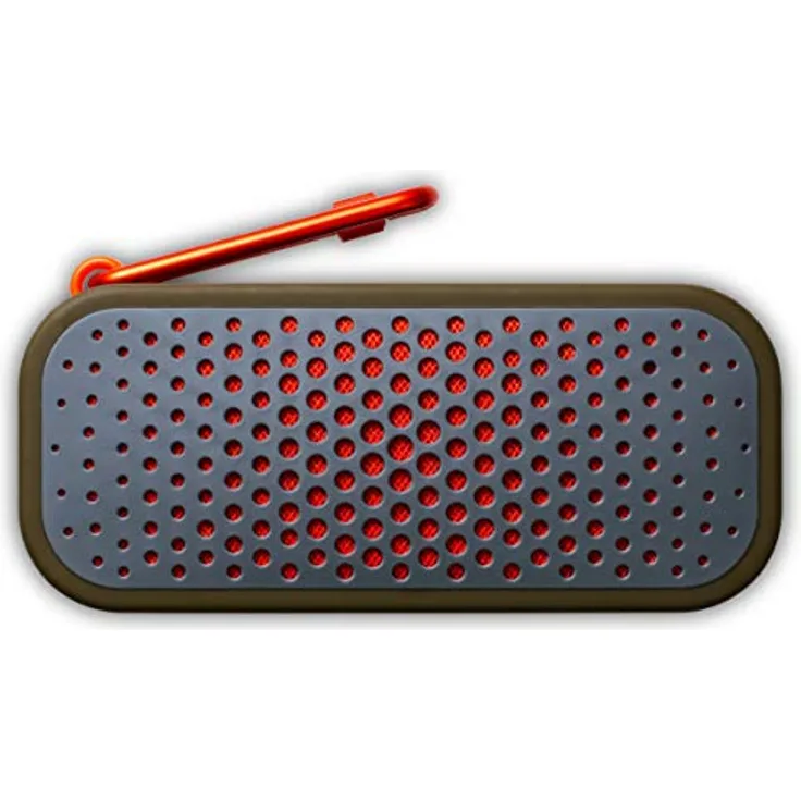 Boompods Blockblaster Bluetooth-Lautsprecher, kabellos, HiFi-Lautsprecher mit 36 Watt Leistung grün-orange