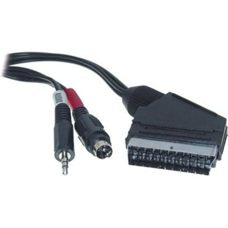Alcasa 5535-5 5m SCART (21-pin) Schwarz Videokabel-Adapter (5535-5)
